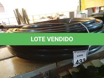 LOTE 433 - 01 ROLO DE MANGUEIRA TUBO IRRIGAÇÃO 1 X 2,0 AZUL INDEX. (NO ESTADO) ATENÇÃO! FAZER A VISITAÇÃO ANTES DE ARREMATAR, NÃO SABEMOS SE FUNCIONA. LEILÃO NÃO TEM GARANTIA E NEM DEVOLUÇÃO, SUJEITO A POSSÍVEIS AVARIAS VISÍVEIS/OCULTAS E/OU AUSÊNCIA DE COMPONENTES.