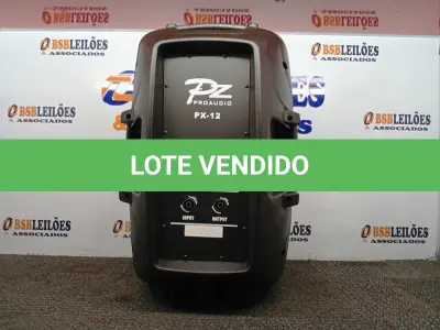 LOTE 393 - 01 CAIXA DE SOM PZ PRO PASSIVE MODELO PX-12. (NO ESTADO) ATENÇÃO! FAZER A VISITAÇÃO ANTES DE ARREMATAR, NÃO SABEMOS SE FUNCIONA. LEILÃO NÃO TEM GARANTIA E NEM DEVOLUÇÃO, SUJEITO A POSSÍVEIS AVARIAS VISÍVEIS/OCULTAS E/OU AUSÊNCIA DE COMPONENTES.