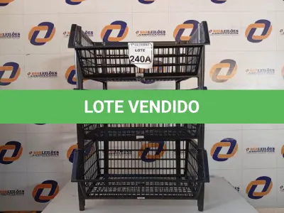LOTE 240 - 03 CESTOS. (NO ESTADO) ATENÇÃO! FAZER A VISITAÇÃO ANTES DE ARREMATAR, NÃO SABEMOS SE FUNCIONA. LEILÃO NÃO TEM GARANTIA E NEM DEVOLUÇÃO, SUJEITO A POSSÍVEIS AVARIAS VISÍVEIS/OCULTAS E/OU AUSÊNCIA DE COMPONENTES.