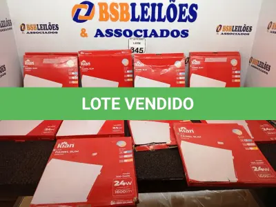 LOTE 345 - 10 LUMINÁRIAS DE LED PAINEL SLIM KIAN 18W 100-240V.  (NO ESTADO) ATENÇÃO! FAZER A VISITAÇÃO ANTES DE ARREMATAR, NÃO SABEMOS SE FUNCIONA. LEILÃO NÃO TEM GARANTIA E NEM DEVOLUÇÃO, SUJEITO A POSSÍVEIS AVARIAS VISÍVEIS/OCULTAS E/OU AUSÊNCIA DE COMPONENTES.