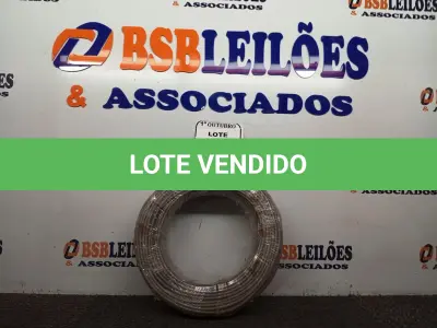 LOTE 281 - 01 ROLO DE CABO DE FIO FLEXÍVEL 1×4,00MM NA COR CINZA (NOVO). (NO ESTADO) ATENÇÃO! FAZER A VISITAÇÃO ANTES DE ARREMATAR, NÃO SABEMOS SE FUNCIONA. LEILÃO NÃO TEM GARANTIA E NEM DEVOLUÇÃO, SUJEITO A POSSÍVEIS AVARIAS VISÍVEIS/OCULTAS E/OU AUSÊNCIA DE COMPONENTES.