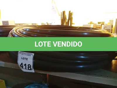 LOTE 418 - 01 ROLO DE MANGUEIRA TUBO IRRIGAÇÃO 1 X 2,0 AZUL INDEX. (NO ESTADO) ATENÇÃO! FAZER A VISITAÇÃO ANTES DE ARREMATAR, NÃO SABEMOS SE FUNCIONA. LEILÃO NÃO TEM GARANTIA E NEM DEVOLUÇÃO, SUJEITO A POSSÍVEIS AVARIAS VISÍVEIS/OCULTAS E/OU AUSÊNCIA DE COMPONENTES.