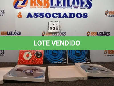LOTE 332 - 05 FITAS DE ROLO P/ GRAVADOR. (NO ESTADO) ATENÇÃO! FAZER A VISITAÇÃO ANTES DE ARREMATAR, NÃO SABEMOS SE FUNCIONA. LEILÃO NÃO TEM GARANTIA E NEM DEVOLUÇÃO, SUJEITO A POSSÍVEIS AVARIAS VISÍVEIS/OCULTAS E/OU AUSÊNCIA DE COMPONENTES.
