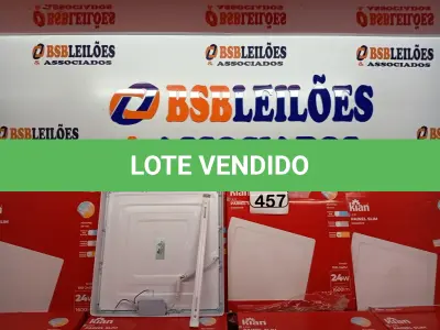 LOTE 457 - 10 LUMINÁRIAS DE LED PAINEL SLIM KIAN 18W 100-240V.  (NO ESTADO) ATENÇÃO! FAZER A VISITAÇÃO ANTES DE ARREMATAR, NÃO SABEMOS SE FUNCIONA. LEILÃO NÃO TEM GARANTIA E NEM DEVOLUÇÃO, SUJEITO A POSSÍVEIS AVARIAS VISÍVEIS/OCULTAS E/OU AUSÊNCIA DE COMPONENTES.