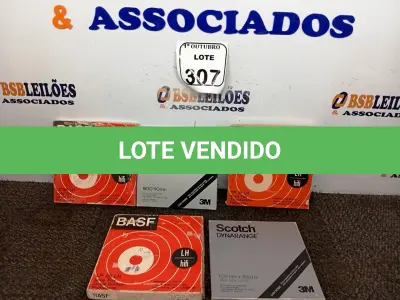LOTE 307 - 05 FITAS DE ROLO P/ GRAVADOR. (NO ESTADO) ATENÇÃO! FAZER A VISITAÇÃO ANTES DE ARREMATAR, NÃO SABEMOS SE FUNCIONA. LEILÃO NÃO TEM GARANTIA E NEM DEVOLUÇÃO, SUJEITO A POSSÍVEIS AVARIAS VISÍVEIS/OCULTAS E/OU AUSÊNCIA DE COMPONENTES.