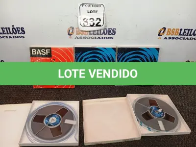 LOTE 332 - 05 FITAS DE ROLO P/ GRAVADOR. (NO ESTADO) ATENÇÃO! FAZER A VISITAÇÃO ANTES DE ARREMATAR, NÃO SABEMOS SE FUNCIONA. LEILÃO NÃO TEM GARANTIA E NEM DEVOLUÇÃO, SUJEITO A POSSÍVEIS AVARIAS VISÍVEIS/OCULTAS E/OU AUSÊNCIA DE COMPONENTES.