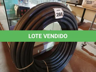 LOTE 266 - 01 ROLO DE MANGUEIRA TUBO IRRIGAÇÃO 1 X 2,0 PRETO INDEX. (NO ESTADO) ATENÇÃO! FAZER A VISITAÇÃO ANTES DE ARREMATAR, NÃO SABEMOS SE FUNCIONA. LEILÃO NÃO TEM GARANTIA E NEM DEVOLUÇÃO, SUJEITO A POSSÍVEIS AVARIAS VISÍVEIS/OCULTAS E/OU AUSÊNCIA DE COMPONENTES.