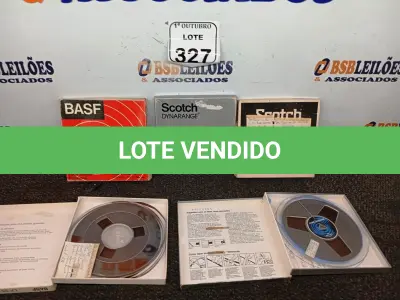LOTE 327 - 05 FITAS DE ROLO P/ GRAVADOR. (NO ESTADO) ATENÇÃO! FAZER A VISITAÇÃO ANTES DE ARREMATAR, NÃO SABEMOS SE FUNCIONA. LEILÃO NÃO TEM GARANTIA E NEM DEVOLUÇÃO, SUJEITO A POSSÍVEIS AVARIAS VISÍVEIS/OCULTAS E/OU AUSÊNCIA DE COMPONENTES.
