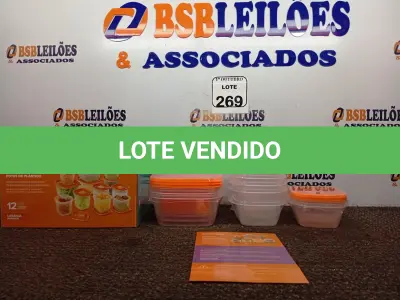 LOTE 269 - 01 CONJUNTO DE POTES DE PLÁSTICO C/ 12 UNIDADES (NOVO). (NO ESTADO) ATENÇÃO! FAZER A VISITAÇÃO ANTES DE ARREMATAR, NÃO SABEMOS SE FUNCIONA. LEILÃO NÃO TEM GARANTIA E NEM DEVOLUÇÃO, SUJEITO A POSSÍVEIS AVARIAS VISÍVEIS/OCULTAS E/OU AUSÊNCIA DE COMPONENTES.