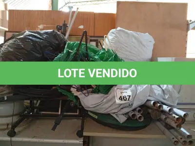 LOTE 467 - 01 LOTE C/ MATERIAIS DIVERSOS. (NO ESTADO) ATENÇÃO! FAZER A VISITAÇÃO ANTES DE ARREMATAR, NÃO SABEMOS SE FUNCIONA. LEILÃO NÃO TEM GARANTIA E NEM DEVOLUÇÃO, SUJEITO A POSSÍVEIS AVARIAS VISÍVEIS/OCULTAS E/OU AUSÊNCIA DE COMPONENTES.