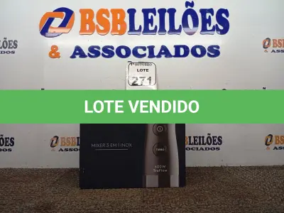 LOTE 271 - 01 MIXER ELECTROLUX EM INOX COR CINZA 110V (NOVO). (NO ESTADO) ATENÇÃO! FAZER A VISITAÇÃO ANTES DE ARREMATAR, NÃO SABEMOS SE FUNCIONA. LEILÃO NÃO TEM GARANTIA E NEM DEVOLUÇÃO, SUJEITO A POSSÍVEIS AVARIAS VISÍVEIS/OCULTAS E/OU AUSÊNCIA DE COMPONENTES.