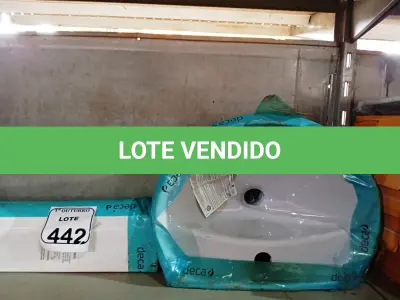 LOTE 442 - 01 CUBA DECA P/ LAVATÓRIO C/ COLUNA. (NO ESTADO) ATENÇÃO! FAZER A VISITAÇÃO ANTES DE ARREMATAR, NÃO SABEMOS SE FUNCIONA. LEILÃO NÃO TEM GARANTIA E NEM DEVOLUÇÃO, SUJEITO A POSSÍVEIS AVARIAS VISÍVEIS/OCULTAS E/OU AUSÊNCIA DE COMPONENTES.