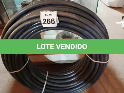 LOTE 266 - 01 ROLO DE MANGUEIRA TUBO IRRIGAÇÃO 1 X 2,0 PRETO INDEX. (NO ESTADO) ATENÇÃO! FAZER A VISITAÇÃO ANTES DE ARREMATAR, NÃO SABEMOS SE FUNCIONA. LEILÃO NÃO TEM GARANTIA E NEM DEVOLUÇÃO, SUJEITO A POSSÍVEIS AVARIAS VISÍVEIS/OCULTAS E/OU AUSÊNCIA DE COMPONENTES.