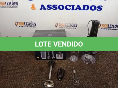 LOTE 303 - 01 MIXER ELECTROLUX EM INOX COR CINZA 110V. (NOVO). (NO ESTADO) ATENÇÃO! FAZER A VISITAÇÃO ANTES DE ARREMATAR, NÃO SABEMOS SE FUNCIONA. LEILÃO NÃO TEM GARANTIA E NEM DEVOLUÇÃO, SUJEITO A POSSÍVEIS AVARIAS VISÍVEIS/OCULTAS E/OU AUSÊNCIA DE COMPONENTES.