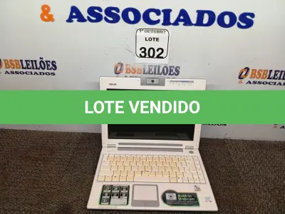 LOTE 302 - 01 NETBOOK ASUS. (NO ESTADO) ATENÇÃO! FAZER A VISITAÇÃO ANTES DE ARREMATAR, NÃO SABEMOS SE FUNCIONA. LEILÃO NÃO TEM GARANTIA E NEM DEVOLUÇÃO, SUJEITO A POSSÍVEIS AVARIAS VISÍVEIS/OCULTAS E/OU AUSÊNCIA DE COMPONENTES.