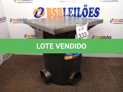 LOTE 333 - 01 CAIXA DE PASSAGEM E INSPEÇÃO DE ESGOTO. (NO ESTADO) ATENÇÃO! FAZER A VISITAÇÃO ANTES DE ARREMATAR, NÃO SABEMOS SE FUNCIONA. LEILÃO NÃO TEM GARANTIA E NEM DEVOLUÇÃO, SUJEITO A POSSÍVEIS AVARIAS VISÍVEIS/OCULTAS E/OU AUSÊNCIA DE COMPONENTES.