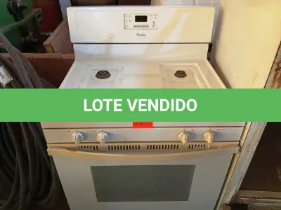 LOTE 402 - 01 FOGÃO 04 BOCAS WHIRLPOOL. (NO ESTADO) ATENÇÃO! FAZER A VISITAÇÃO ANTES DE ARREMATAR, NÃO SABEMOS SE FUNCIONA. LEILÃO NÃO TEM GARANTIA E NEM DEVOLUÇÃO, SUJEITO A POSSÍVEIS AVARIAS VISÍVEIS/OCULTAS E/OU AUSÊNCIA DE COMPONENTES.