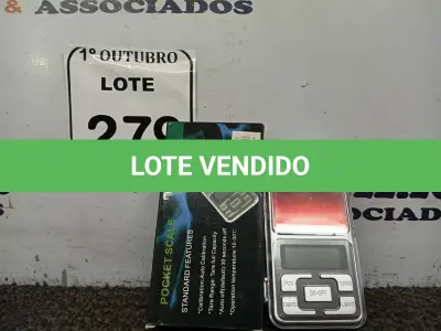 LOTE 279 - 01 BALANÇA DE PRECISÃO MH-SERIES POCKET. (NO ESTADO) ATENÇÃO! FAZER A VISITAÇÃO ANTES DE ARREMATAR, NÃO SABEMOS SE FUNCIONA. LEILÃO NÃO TEM GARANTIA E NEM DEVOLUÇÃO, SUJEITO A POSSÍVEIS AVARIAS VISÍVEIS/OCULTAS E/OU AUSÊNCIA DE COMPONENTES.