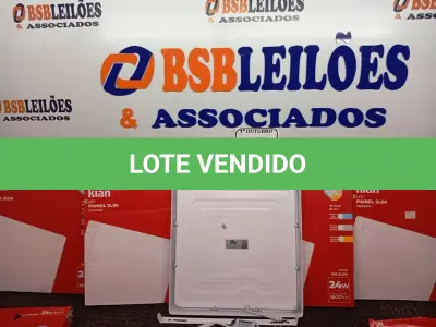 LOTE 263 - 10 LUMINÁRIAS DE LED PAINEL SLIM KIAN 18W 100-240V.  (NO ESTADO) ATENÇÃO! FAZER A VISITAÇÃO ANTES DE ARREMATAR, NÃO SABEMOS SE FUNCIONA. LEILÃO NÃO TEM GARANTIA E NEM DEVOLUÇÃO, SUJEITO A POSSÍVEIS AVARIAS VISÍVEIS/OCULTAS E/OU AUSÊNCIA DE COMPONENTES.
