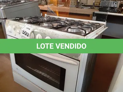 LOTE 500 - 01 FOGÃO GENERAL ELETRIC 06 BOCAS. (NO ESTADO) ATENÇÃO! FAZER A VISITAÇÃO ANTES DE ARREMATAR, NÃO SABEMOS SE FUNCIONA. LEILÃO NÃO TEM GARANTIA E NEM DEVOLUÇÃO, SUJEITO A POSSÍVEIS AVARIAS VISÍVEIS/OCULTAS E/OU AUSÊNCIA DE COMPONENTES.