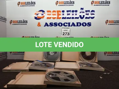 LOTE 273 - 05 FITAS DE ROLO P/ GRAVADOR. (NO ESTADO) ATENÇÃO! FAZER A VISITAÇÃO ANTES DE ARREMATAR, NÃO SABEMOS SE FUNCIONA. LEILÃO NÃO TEM GARANTIA E NEM DEVOLUÇÃO, SUJEITO A POSSÍVEIS AVARIAS VISÍVEIS/OCULTAS E/OU AUSÊNCIA DE COMPONENTES.