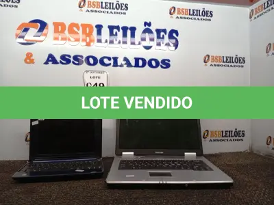 LOTE 049 - 01 NOTEBOOK MARCA TOSHIBA E 01 NETBOOK MARCA ACER. (NO ESTADO) ATENÇÃO! FAZER A VISITAÇÃO ANTES DE ARREMATAR, NÃO SABEMOS SE FUNCIONA. LEILÃO NÃO TEM GARANTIA E NEM DEVOLUÇÃO, SUJEITO A POSSÍVEIS AVARIAS VISÍVEIS/OCULTAS E/OU AUSÊNCIA DE COMPONENTES.