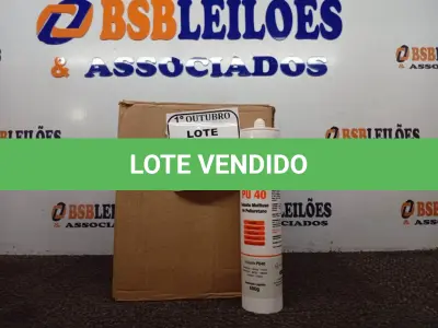 LOTE 320 - 12 SELANTE PU 40 MULTIUSO DE POLIURETANO MONUMENTAL 400G CADA. (NO ESTADO) ATENÇÃO! FAZER A VISITAÇÃO ANTES DE ARREMATAR, NÃO SABEMOS SE FUNCIONA. LEILÃO NÃO TEM GARANTIA E NEM DEVOLUÇÃO, SUJEITO A POSSÍVEIS AVARIAS VISÍVEIS/OCULTAS E/OU AUSÊNCIA DE COMPONENTES.