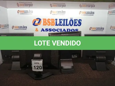 LOTE 120 - 04 MONITORES LCD MARCAS E MODELOS DIVERSOS. (NO ESTADO) ATENÇÃO! FAZER A VISITAÇÃO ANTES DE ARREMATAR, NÃO SABEMOS SE FUNCIONA. LEILÃO NÃO TEM GARANTIA E NEM DEVOLUÇÃO, SUJEITO A POSSÍVEIS AVARIAS VISÍVEIS/OCULTAS E/OU AUSÊNCIA DE COMPONENTES.