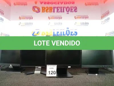 LOTE 120 - 04 MONITORES LCD MARCAS E MODELOS DIVERSOS. (NO ESTADO) ATENÇÃO! FAZER A VISITAÇÃO ANTES DE ARREMATAR, NÃO SABEMOS SE FUNCIONA. LEILÃO NÃO TEM GARANTIA E NEM DEVOLUÇÃO, SUJEITO A POSSÍVEIS AVARIAS VISÍVEIS/OCULTAS E/OU AUSÊNCIA DE COMPONENTES.