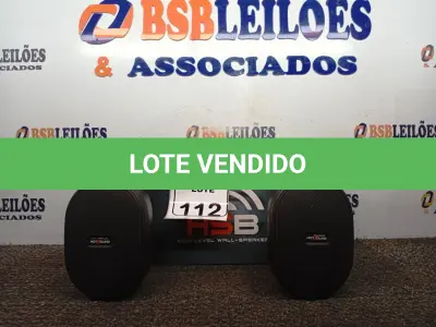 LOTE 112 - 01 AUDIO SPEAKER MARCAS HOTSOUND MODELO HSB-3WPP(NOVO). (NO ESTADO) ATENÇÃO! FAZER A VISITAÇÃO ANTES DE ARREMATAR, NÃO SABEMOS SE FUNCIONA. LEILÃO NÃO TEM GARANTIA E NEM DEVOLUÇÃO, SUJEITO A POSSÍVEIS AVARIAS VISÍVEIS/OCULTAS E/OU AUSÊNCIA DE COMPONENTES.