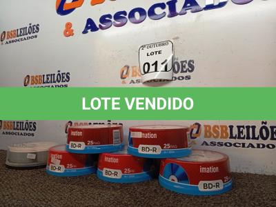 LOTE 011 - 01 LOTE COM APROXIMADAMENTE 150 CDS MÍDIAS VIRGENS. (NO ESTADO) ATENÇÃO! FAZER A VISITAÇÃO ANTES DE ARREMATAR, NÃO SABEMOS SE FUNCIONA. LEILÃO NÃO TEM GARANTIA E NEM DEVOLUÇÃO, SUJEITO A POSSÍVEIS AVARIAS VISÍVEIS/OCULTAS E/OU AUSÊNCIA DE COMPONENTES.