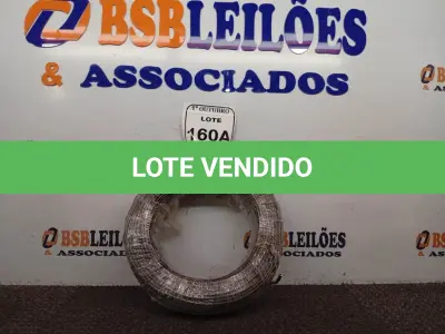 LOTE 160 - 01 ROLO DE CABO DE FIO FLEXÍVEL 1× 4MM NA COR PRETA. (NO ESTADO) ATENÇÃO! FAZER A VISITAÇÃO ANTES DE ARREMATAR, NÃO SABEMOS SE FUNCIONA. LEILÃO NÃO TEM GARANTIA E NEM DEVOLUÇÃO, SUJEITO A POSSÍVEIS AVARIAS VISÍVEIS/OCULTAS E/OU AUSÊNCIA DE COMPONENTES.