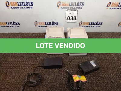 LOTE 038 - 02 IMPRESSORAS NÃO FISCAIS COM FONTE. (NO ESTADO) ATENÇÃO! FAZER A VISITAÇÃO ANTES DE ARREMATAR, NÃO SABEMOS SE FUNCIONA. LEILÃO NÃO TEM GARANTIA E NEM DEVOLUÇÃO, SUJEITO A POSSÍVEIS AVARIAS VISÍVEIS/OCULTAS E/OU AUSÊNCIA DE COMPONENTES.