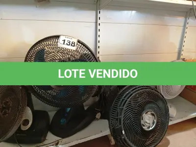 LOTE 138 - 01 LOTE C DIVERSOS VENTILADORES MARCAS E MODELOS DIVERSOS. (NO ESTADO) ATENÇÃO! FAZER A VISITAÇÃO ANTES DE ARREMATAR, NÃO SABEMOS SE FUNCIONA. LEILÃO NÃO TEM GARANTIA E NEM DEVOLUÇÃO, SUJEITO A POSSÍVEIS AVARIAS VISÍVEIS/OCULTAS E/OU AUSÊNCIA DE COMPONENTES.