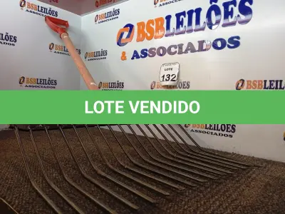 LOTE 132 - 01 GARFO DE FERRO 16 DENTES. (NO ESTADO) ATENÇÃO! FAZER A VISITAÇÃO ANTES DE ARREMATAR, NÃO SABEMOS SE FUNCIONA. LEILÃO NÃO TEM GARANTIA E NEM DEVOLUÇÃO, SUJEITO A POSSÍVEIS AVARIAS VISÍVEIS/OCULTAS E/OU AUSÊNCIA DE COMPONENTES.