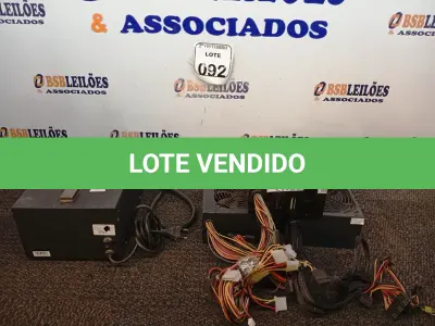 LOTE 092 - 03 FONTES PARA PC E 01 SOPRADOR TÉRMICO. (NO ESTADO) ATENÇÃO! FAZER A VISITAÇÃO ANTES DE ARREMATAR, NÃO SABEMOS SE FUNCIONA. LEILÃO NÃO TEM GARANTIA E NEM DEVOLUÇÃO, SUJEITO A POSSÍVEIS AVARIAS VISÍVEIS/OCULTAS E/OU AUSÊNCIA DE COMPONENTES.