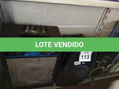 LOTE 113 - 03 CAIXAS DE SOM MARCAS E MODELOS DIVERSOS. (NO ESTADO) ATENÇÃO! FAZER A VISITAÇÃO ANTES DE ARREMATAR, NÃO SABEMOS SE FUNCIONA. LEILÃO NÃO TEM GARANTIA E NEM DEVOLUÇÃO, SUJEITO A POSSÍVEIS AVARIAS VISÍVEIS/OCULTAS E/OU AUSÊNCIA DE COMPONENTES.