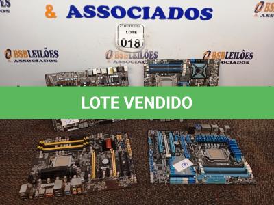 LOTE 018 - 04 PLACAS - MÃE. (NO ESTADO) ATENÇÃO! FAZER A VISITAÇÃO ANTES DE ARREMATAR, NÃO SABEMOS SE FUNCIONA. LEILÃO NÃO TEM GARANTIA E NEM DEVOLUÇÃO, SUJEITO A POSSÍVEIS AVARIAS VISÍVEIS/OCULTAS E/OU AUSÊNCIA DE COMPONENTES.