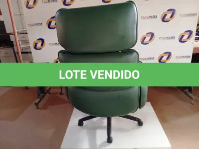 LOTE 100 - 01 POLTRONA PARA ESCRITÓRIO SOB 05 PÉS DE CORIM. (NO ESTADO) ATENÇÃO! FAZER A VISITAÇÃO ANTES DE ARREMATAR, NÃO SABEMOS SE FUNCIONA. LEILÃO NÃO TEM GARANTIA E NEM DEVOLUÇÃO, SUJEITO A POSSÍVEIS AVARIAS VISÍVEIS/OCULTAS E/OU AUSÊNCIA DE COMPONENTES.