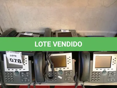 LOTE 078 - 08 APARELHOS TELEFÔNICOS MARCAS E MODELOS DIVERSOS. (NO ESTADO) ATENÇÃO! FAZER A VISITAÇÃO ANTES DE ARREMATAR, NÃO SABEMOS SE FUNCIONA. LEILÃO NÃO TEM GARANTIA E NEM DEVOLUÇÃO, SUJEITO A POSSÍVEIS AVARIAS VISÍVEIS/OCULTAS E/OU AUSÊNCIA DE COMPONENTES.