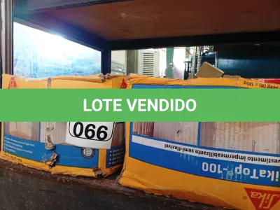 LOTE 066 - 02 CAIXAS DE SIKATOP-100. (NO ESTADO) ATENÇÃO! FAZER A VISITAÇÃO ANTES DE ARREMATAR, NÃO SABEMOS SE FUNCIONA. LEILÃO NÃO TEM GARANTIA E NEM DEVOLUÇÃO, SUJEITO A POSSÍVEIS AVARIAS VISÍVEIS/OCULTAS E/OU AUSÊNCIA DE COMPONENTES.
