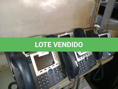 LOTE 109 - 06 APARELHOS TELEFÔNICOS MARCA SYSTEM. (NO ESTADO) ATENÇÃO! FAZER A VISITAÇÃO ANTES DE ARREMATAR, NÃO SABEMOS SE FUNCIONA. LEILÃO NÃO TEM GARANTIA E NEM DEVOLUÇÃO, SUJEITO A POSSÍVEIS AVARIAS VISÍVEIS/OCULTAS E/OU AUSÊNCIA DE COMPONENTES.