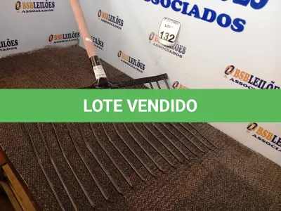 LOTE 132 - 01 GARFO DE FERRO 16 DENTES. (NO ESTADO) ATENÇÃO! FAZER A VISITAÇÃO ANTES DE ARREMATAR, NÃO SABEMOS SE FUNCIONA. LEILÃO NÃO TEM GARANTIA E NEM DEVOLUÇÃO, SUJEITO A POSSÍVEIS AVARIAS VISÍVEIS/OCULTAS E/OU AUSÊNCIA DE COMPONENTES.