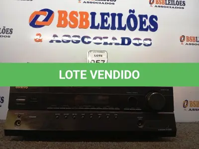 LOTE 057 - 01 RECEIVER MARCA ONKYO. (NO ESTADO) ATENÇÃO! FAZER A VISITAÇÃO ANTES DE ARREMATAR, NÃO SABEMOS SE FUNCIONA. LEILÃO NÃO TEM GARANTIA E NEM DEVOLUÇÃO, SUJEITO A POSSÍVEIS AVARIAS VISÍVEIS/OCULTAS E/OU AUSÊNCIA DE COMPONENTES.