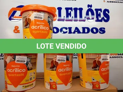 LOTE 137 - 10 REJUNTES ACRÍLICO 1KG CADA. (NO ESTADO) ATENÇÃO! FAZER A VISITAÇÃO ANTES DE ARREMATAR, NÃO SABEMOS SE FUNCIONA. LEILÃO NÃO TEM GARANTIA E NEM DEVOLUÇÃO, SUJEITO A POSSÍVEIS AVARIAS VISÍVEIS/OCULTAS E/OU AUSÊNCIA DE COMPONENTES.