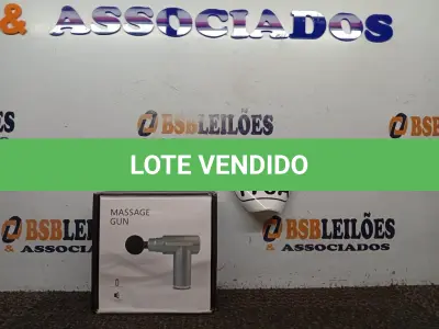 LOTE 170 - 01 MASSAGEADOR MUSCULAR COM CARREGADOR E ACESSÓRIOS. ATENÇÃO! FAZER A VISITAÇÃO ANTES DE ARREMATAR, NÃO SABEMOS SE FUNCIONA. LEILÃO NÃO TEM GARANTIA E NEM DEVOLUÇÃO, SUJEITO A POSSÍVEIS AVARIAS VISÍVEIS/OCULTAS E/OU AUSÊNCIA DE COMPONENTES.