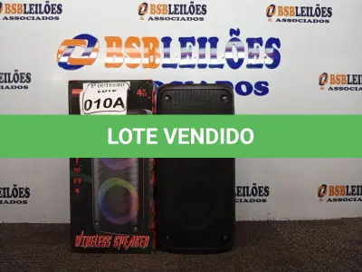 LOTE 010 - 01 SOM BLUETOOTH PORTÁTIL GRASEP MODELO D-8108 (NOVO). (NO ESTADO) ATENÇÃO! FAZER A VISITAÇÃO ANTES DE ARREMATAR, NÃO SABEMOS SE FUNCIONA. LEILÃO NÃO TEM GARANTIA E NEM DEVOLUÇÃO, SUJEITO A POSSÍVEIS AVARIAS VISÍVEIS/OCULTAS E/OU AUSÊNCIA DE COMPONENTES.