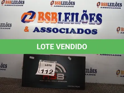 LOTE 112 - 01 AUDIO SPEAKER MARCAS HOTSOUND MODELO HSB-3WPP(NOVO). (NO ESTADO) ATENÇÃO! FAZER A VISITAÇÃO ANTES DE ARREMATAR, NÃO SABEMOS SE FUNCIONA. LEILÃO NÃO TEM GARANTIA E NEM DEVOLUÇÃO, SUJEITO A POSSÍVEIS AVARIAS VISÍVEIS/OCULTAS E/OU AUSÊNCIA DE COMPONENTES.
