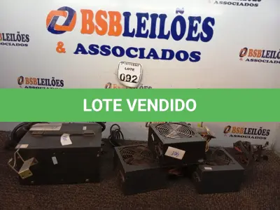 LOTE 092 - 03 FONTES PARA PC E 01 SOPRADOR TÉRMICO. (NO ESTADO) ATENÇÃO! FAZER A VISITAÇÃO ANTES DE ARREMATAR, NÃO SABEMOS SE FUNCIONA. LEILÃO NÃO TEM GARANTIA E NEM DEVOLUÇÃO, SUJEITO A POSSÍVEIS AVARIAS VISÍVEIS/OCULTAS E/OU AUSÊNCIA DE COMPONENTES.