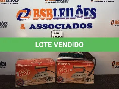 LOTE 093 - 03 FERROS DE PASSAR ROUPAS A GÁS. (NO ESTADO) ATENÇÃO! FAZER A VISITAÇÃO ANTES DE ARREMATAR, NÃO SABEMOS SE FUNCIONA. LEILÃO NÃO TEM GARANTIA E NEM DEVOLUÇÃO, SUJEITO A POSSÍVEIS AVARIAS VISÍVEIS/OCULTAS E/OU AUSÊNCIA DE COMPONENTES.